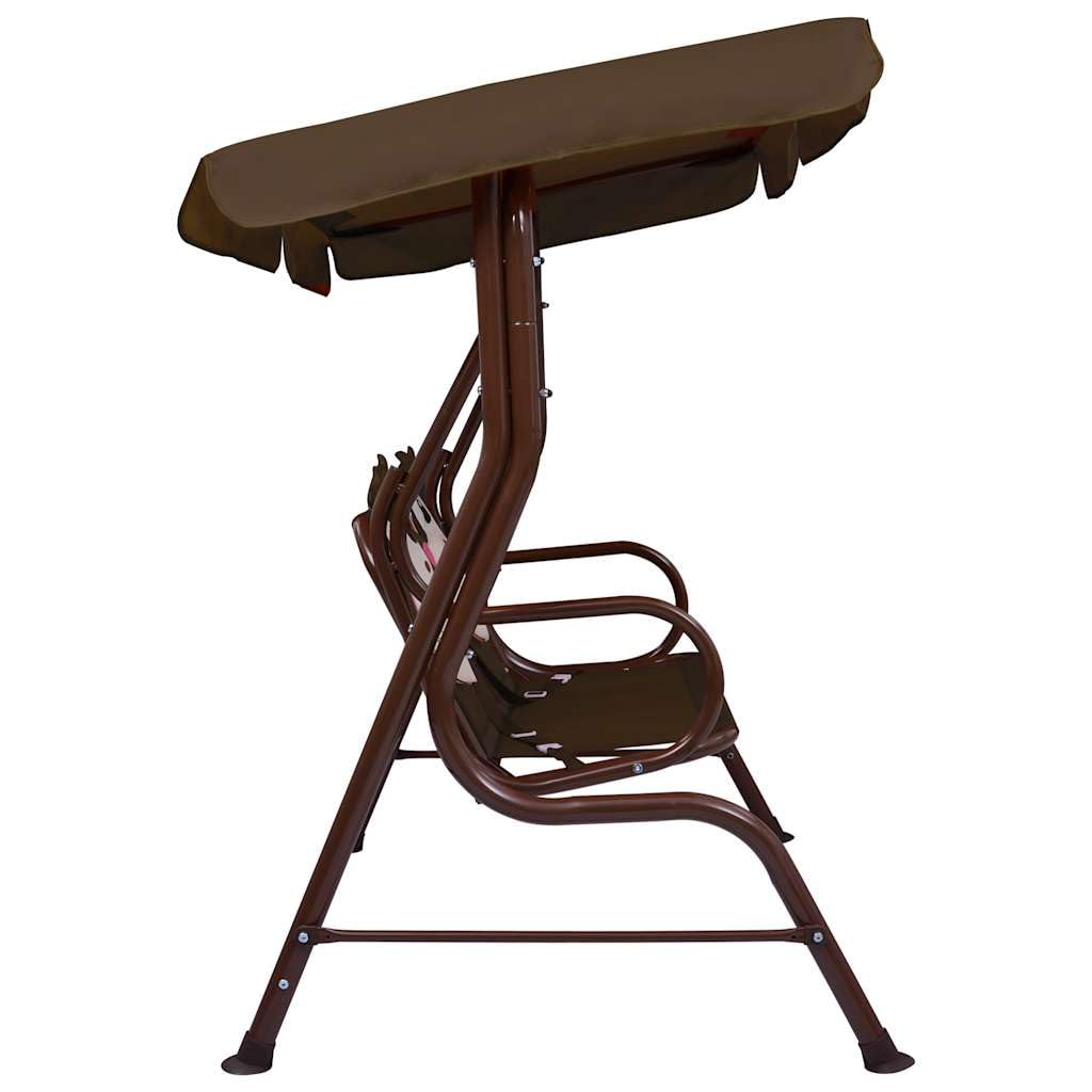 Générique Balancelle pour Enfants Marron 115x75x110 cm Tissu,Maison & Jardin,Pelouses & Jardins,Vie en extérieur,Balancelles de Jardin,Brun,11KG,48097