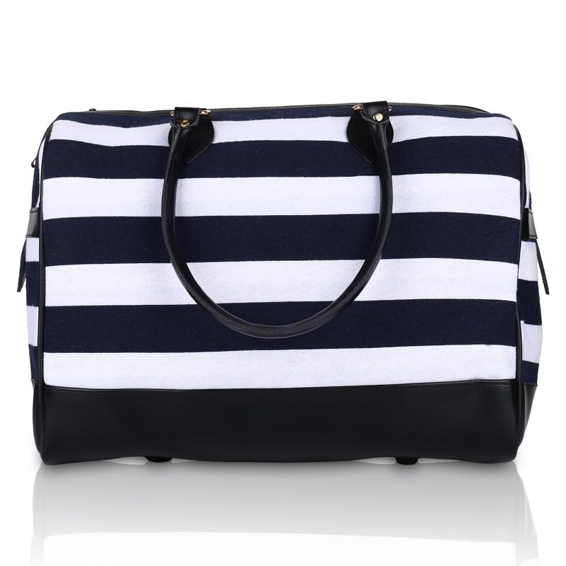Image of ENSAC Premium Travel Duffle Bag | Water Resistant Luggage Bag with Multiple Compartments | Weekender Overnight Bag for Men & Women | Gym, Travel & Business Trip Carry Bag