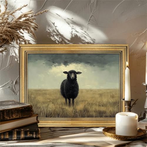 Affiche mouton noir vintage pour une déco de ferme authentique - 3