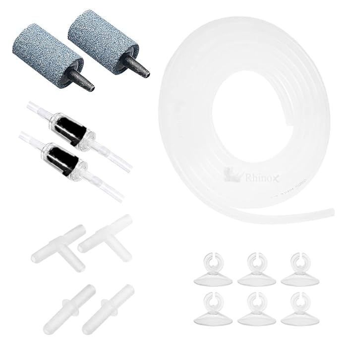 Buy Rhinox Aquarium Airline Tubing Set, DIY CO2 Diffuser Kit, 6Feet