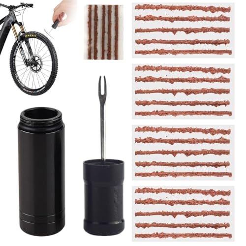 Kit di riparazione pneumatici per bicicletta kit di riparazione pneumatici (incluso 1 alesatore) accessori professionali per la riparazione di forature di pneumatici tubeless