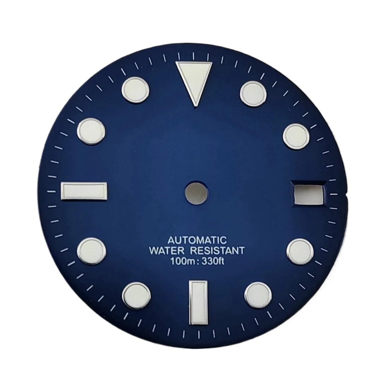 Cadran de montre bleu NH35 lumineux de 28.5mm pour mouvement automatique