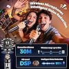 HWWR Karaoke Machine, Portable Bluetooth 5.3 Speaker with 3 Wireless Microphones for Adults, PA System with Echo Adjustment, Support TWS/TF Card/USB/AUX/TVs Connected for Home Party/Outdoor/Events etc