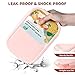 MISS BIG Bento Box, Lunch Box Kids,Ideal Leak Proof Lunch Box Containers, Mom’s Choice Kids Lunch Box, No BPAs and No Chemical Dyes Bento Box for Kids,Microwave and Dishwasher Safe Lunch Box(Pink Lid)