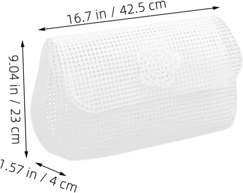 Gogogmee 5pcs Decorative Plastic Mesh Sheets for Cross Craft Canvas for Handbag Embroidery Lightweight Portable Sewing Accessories