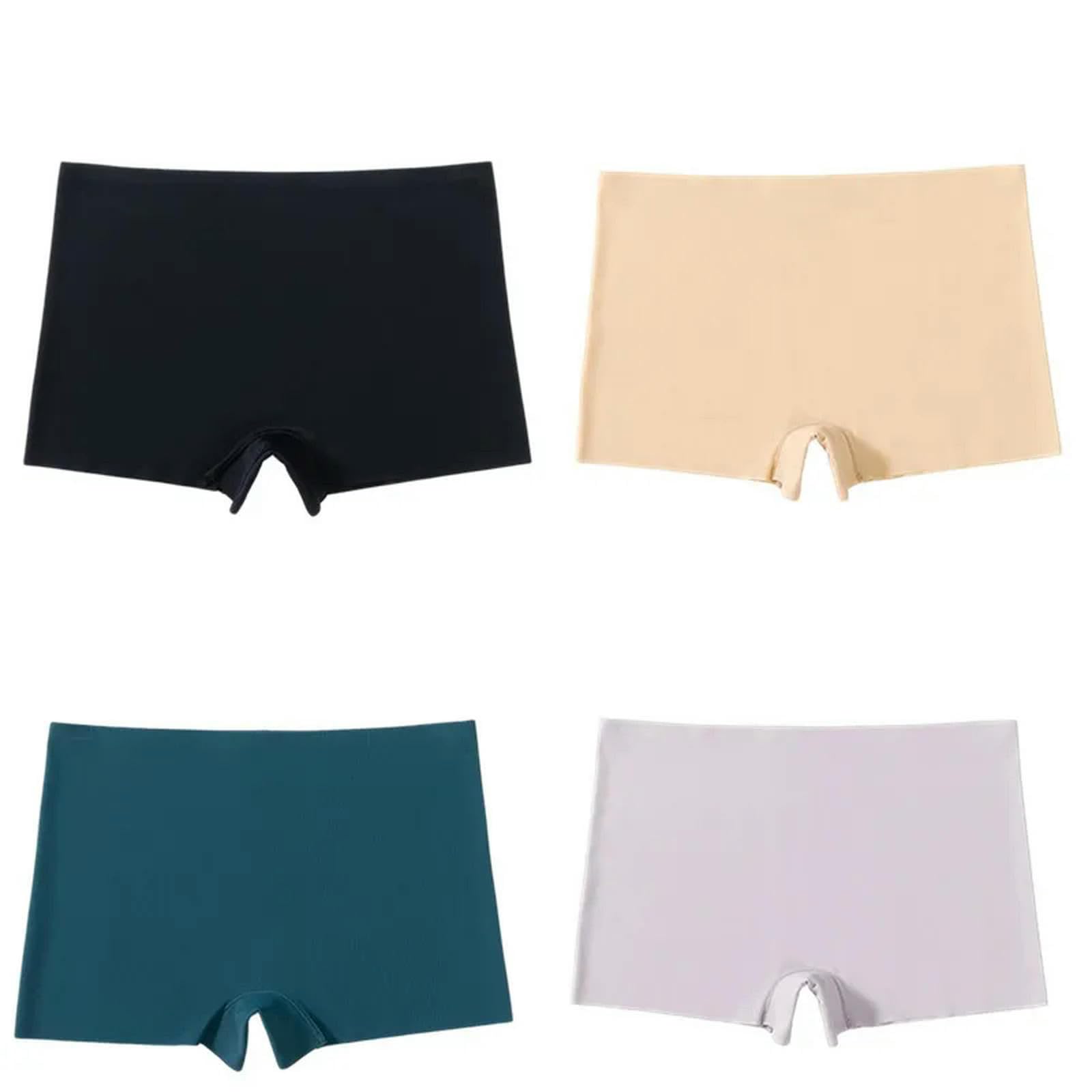 Underwear damskie stringi dla kobiet bezszwowe stringi damskie wygodne majtki No Show zestaw 4-m