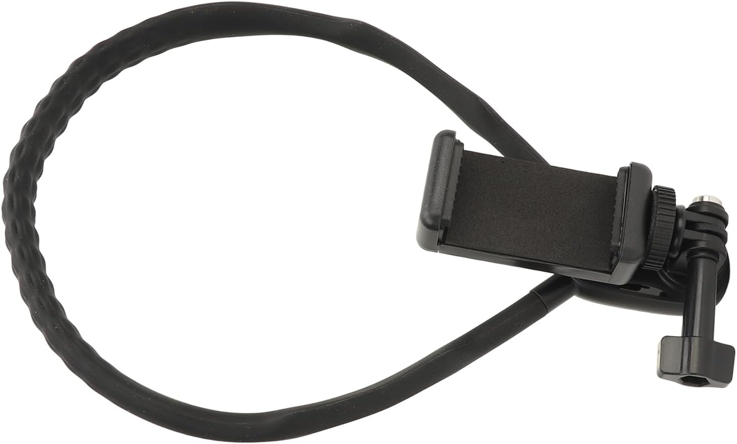 Adjustable Smartphone Selfie Neck Holder for Stable Recording, for Live Streaming and Travel, Made of ABS and Silicone