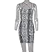 Vestido de Fiesta Corto Mini para Mujer Sin Manga Otoño Invierno,PAOLIAN Vestido...