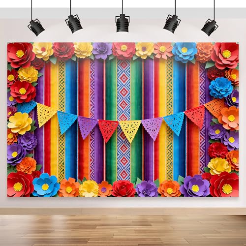 Fondo Fotográfico Mexican Fiesta 7x5FT miniatura 1