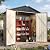 AECOJOY 6' x 4' Storage Shed, Metal Sheds & Outdoor Storage Clearance, Utility and Tool Garden Shed with Lockable Doors for Backyard, Patio, Outside Use