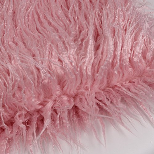 Nuolux Baby Newborn Fur Photography Photo Props Blanket Rug Beanbag Background Backdrops (Pink) #TOP5