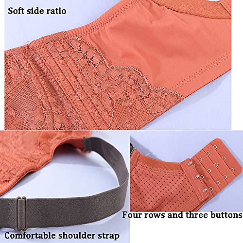 Brassière à armatures en dentelle florale menthe et couverture complète élégante