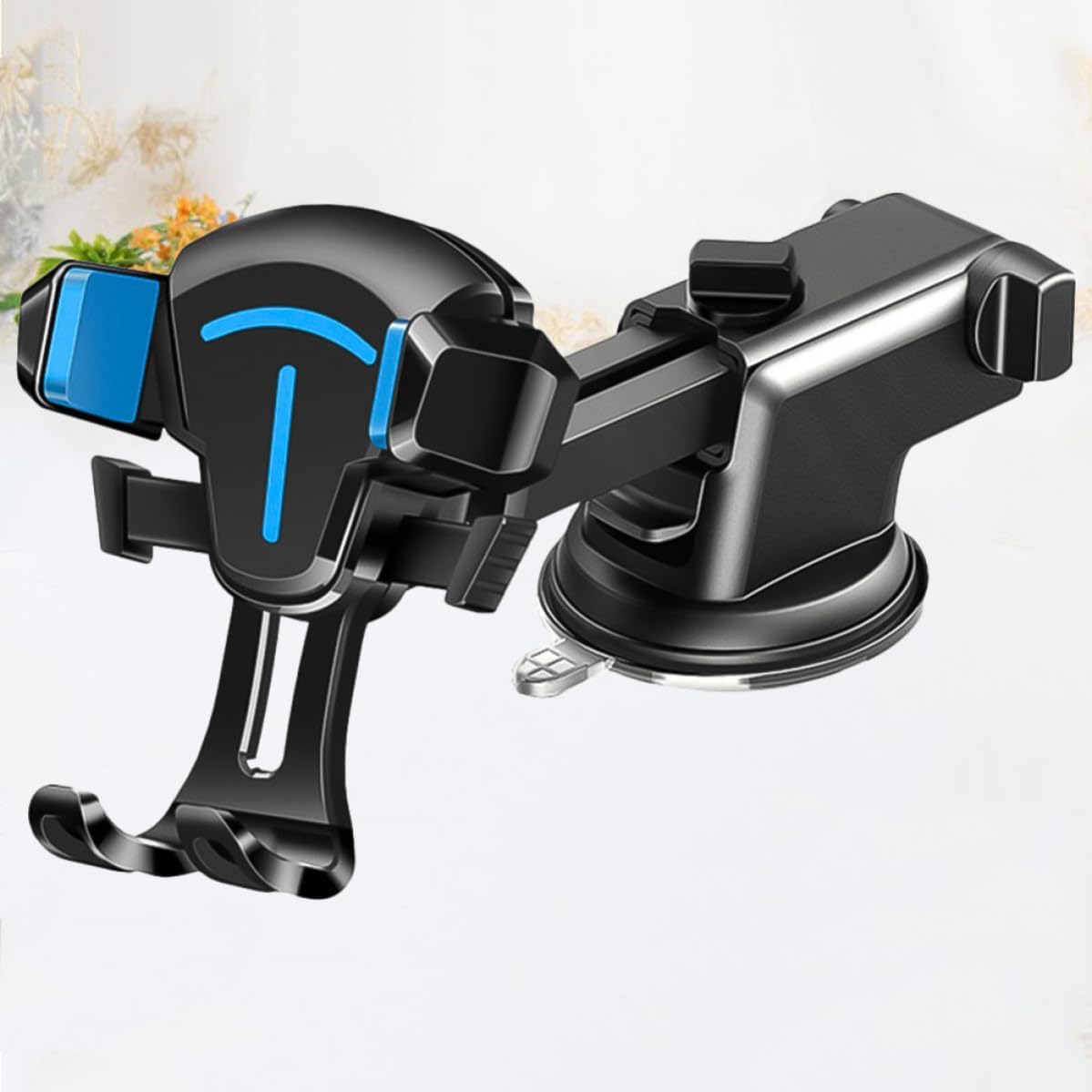 Car Phone Holder 360 Degree Rotation with Strong Suction Cup, 2-in-1 image 3