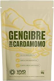 Gengibre e Cardamomo Ativado Da Floresta, Viva Regenera 60g em Pó