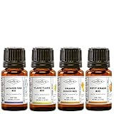 Aceite esencial de Petit Grain orgánico: este aceite tiene acciones antidepresivas y equilibrantes muy potentes.