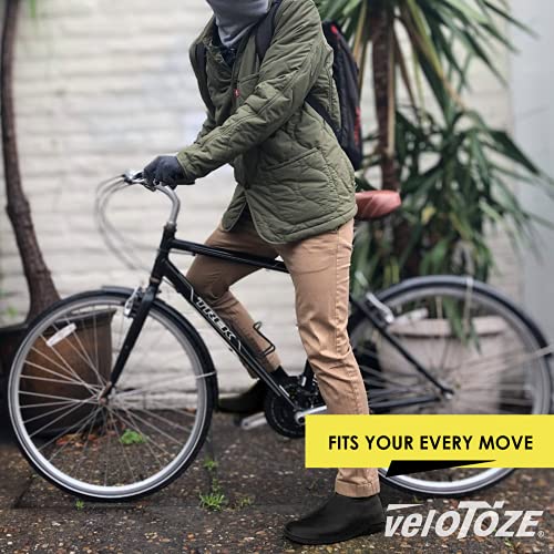 veloToze Roam - Commuting Shoe Cover - Works with Any Shoes - for Cycling, Commute, Flat Pedals, ebike, Walking Black