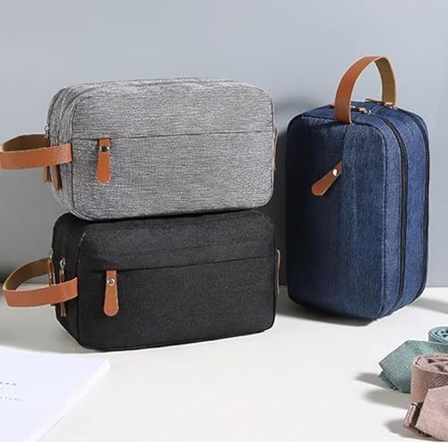 Bolsa de Viagem Portátil Necessaire Masculina para Homens e Mulheres, Bolsa Organizadora de Poliéste