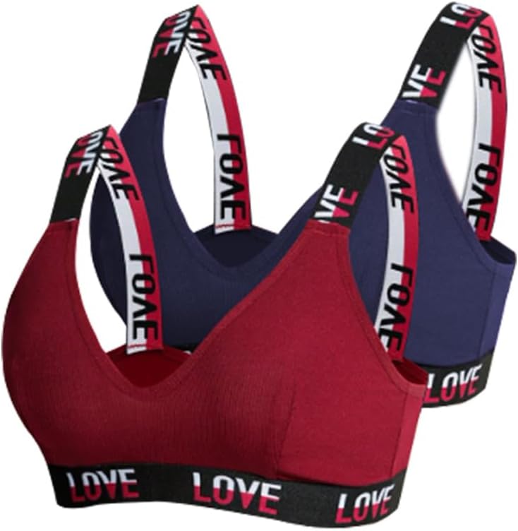 Women’s Multipack Underwear Wirefree Breathable Stretchy Tagless for Gym Yoga Lounge and Everyday Outfits Bra