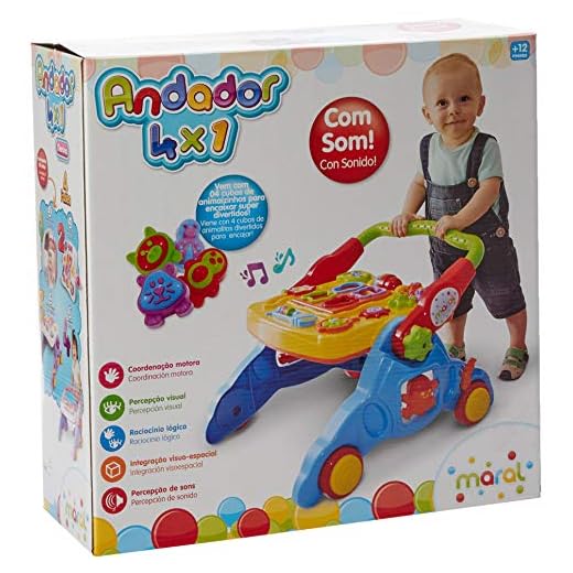 Maral Andador 4 Em 1 Multicor