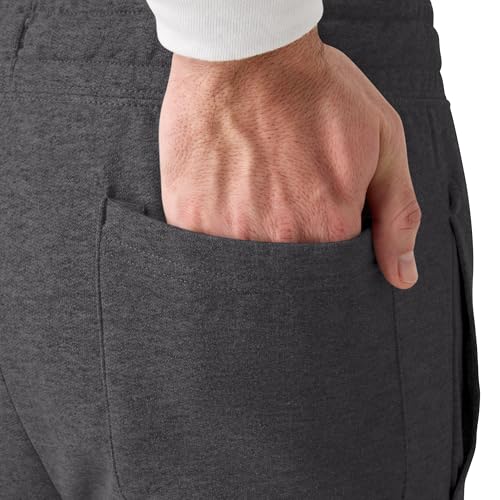 Image of Hanes Men's Joggers, EcoSmart Fleece Sweatpants for Men, Men's Lounge Pants, 30.5 inch