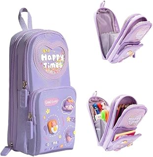 eErlik® Premium Pencil Case 6 Layer with 3 Compartment Cute Aesthetic Pencil Case for Girls Large Capacity Pencil Pouch Mu... Price In India