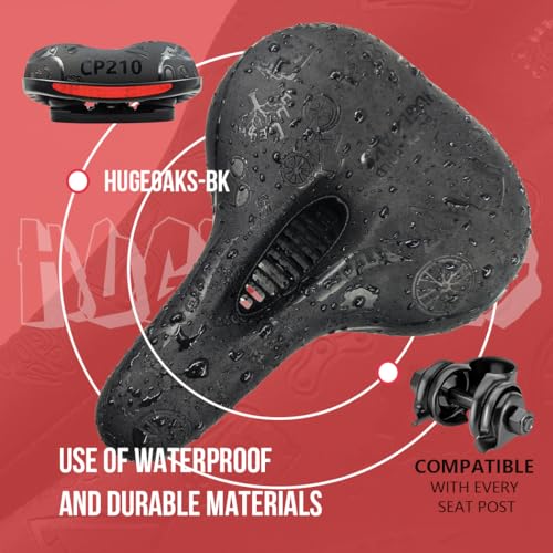 Bike Seats for Men and Women, Comfortable Bicycle Seat, Bike Saddle, Bike Seats for Mountain Bike, Road Bike, Exercise Bike, DH, BMX