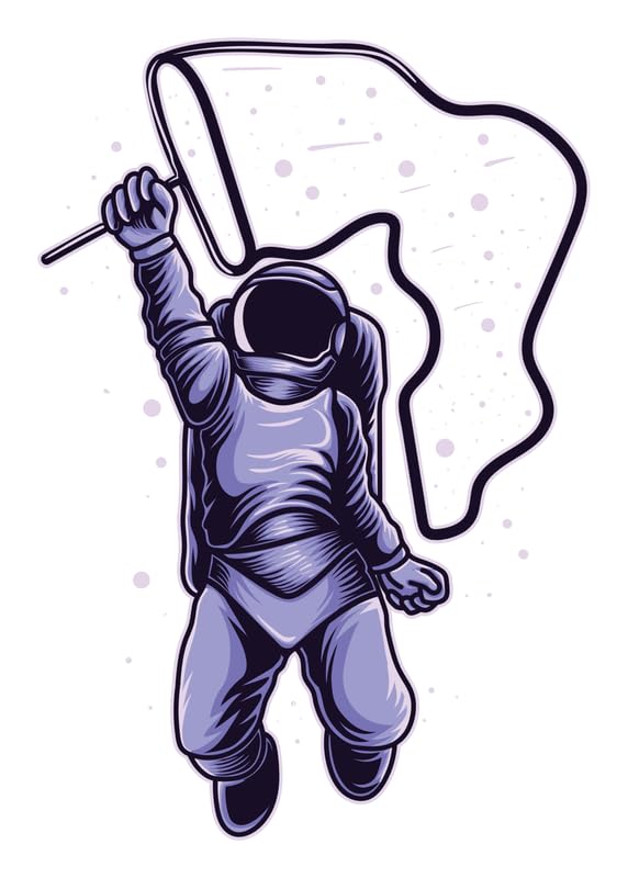 Affiche Astronaute Toile A2 Déco Murale Inspirante Citation Motivante