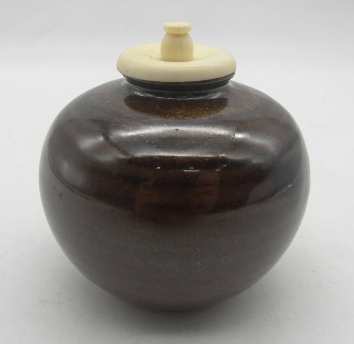 茶道具 文琳茶入 平安 喜山 305/☆文琳茶入 平安万代喜山 共箱 仕覆 茶器 茶道具