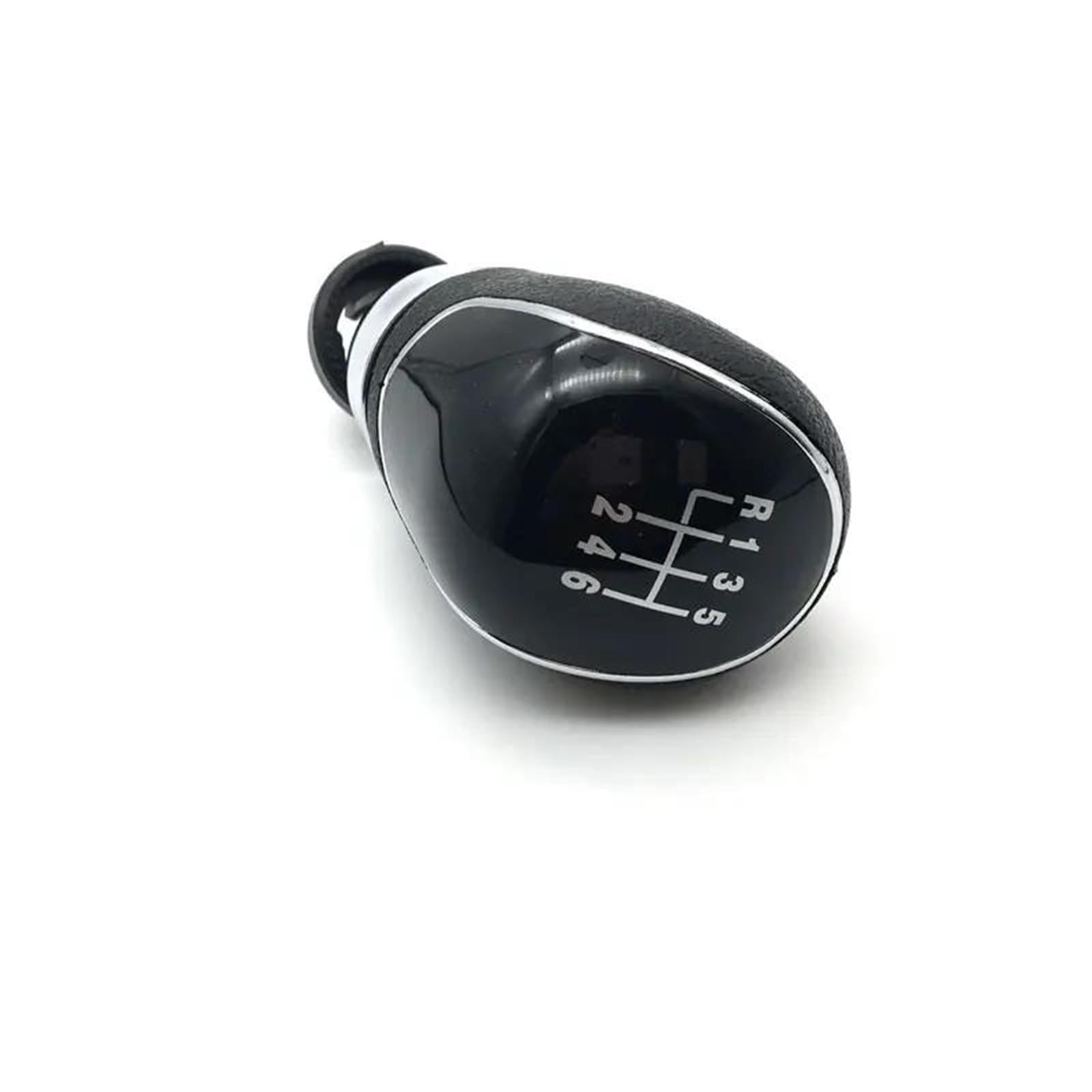 Fhuwaz Black 6Speed Car Gear Knob For Focus 2 Mk2 Fl Mk3 Mk4 Mk7 Fiesta Car Styling Silver Black Gear Shift Knob 5 6 Speed Manual(Black 6Speed)