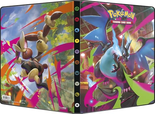 Asmodee - Ultra Pro - Pokémon - Méga-Evolution : Flammes Fantasmagoriques (ME02) : Cahier range-cartes Pokémon - Capacité : 252 cartes - Jeux de société - Accessoire pour cartes à collectionner