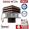 Gemi Elettronica Chimney Fan for Round Flue 25 cm - Fireplace Exhaust Draft Inducer for Professional Barbecue BBQ