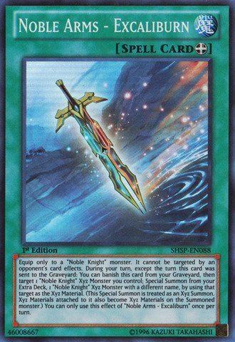 yugioh excalibur magic card Amazon.com: YU-GI-OH! - Noble Arms - Excaliburn (SHSP-EN088) - Shadow  Specters - 1st Edition
