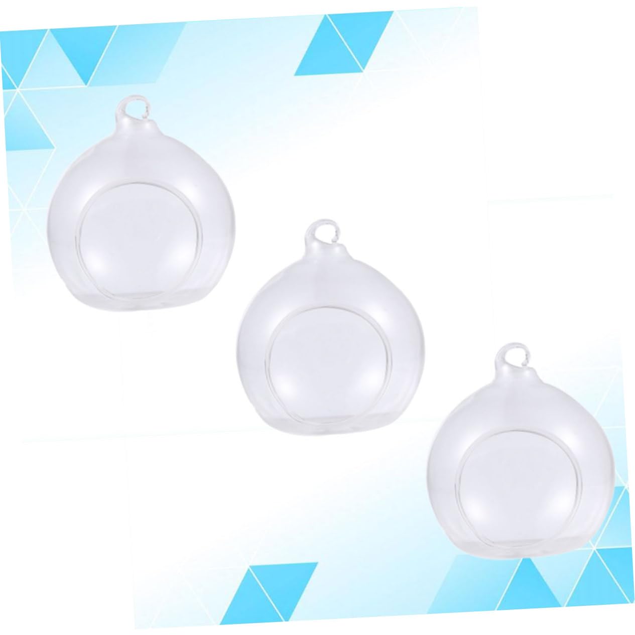 ABOOFAN 3piezas Bolas Navideñas Transparentes de Diseño de Agujero para Colgar como Adornos Colgantes para Decoración de Ventana