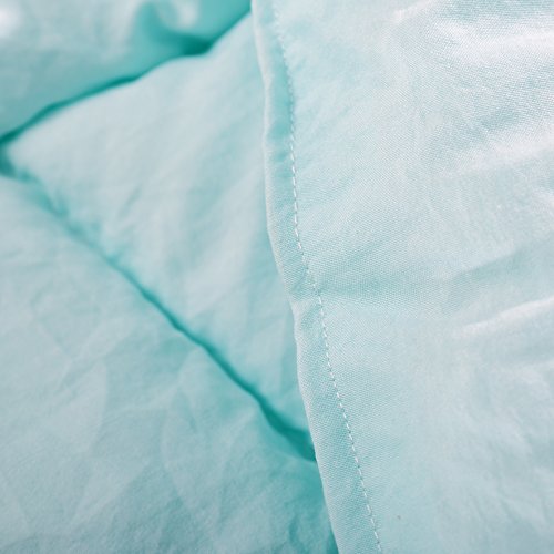 Evolive All Season Pre Washed Soft Microfiber White Goose Down Alternative Comforter With Box Stitching (Mint, Full/Queen) #TOP4