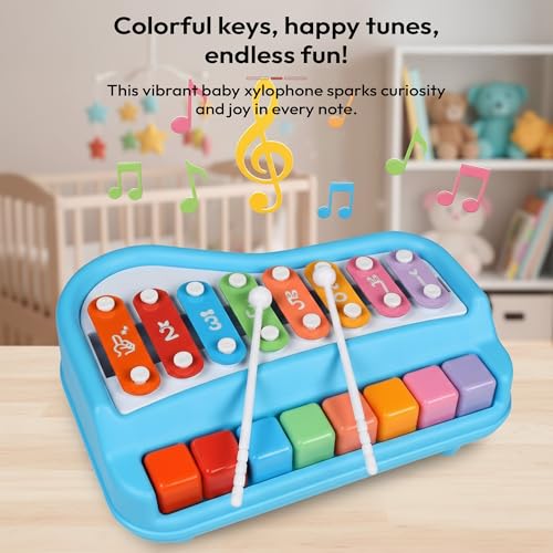 Image of StarAndDaisy 8 Key Xylophone Musical Toy for Kids Boys & Girls with Piano Keys & Sticks Baby Musical Toys for Toddlers & Infants | Educational Learning Toy | Music Instrument for Kids 1-5 Years