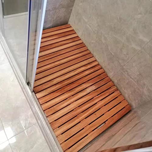 Coussin de pied imperméable en bois authentique pour douche moderne - 3