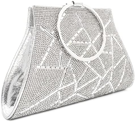 Crystal Clutch Purses Bride and Bridesmaid Handbag Elegant Wristl...