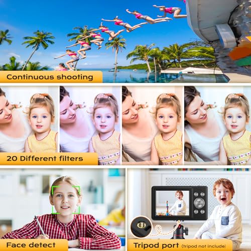 Cámara Digital Vintage Compacta 56MP y 1080P para Niños - Fernando Cortés