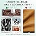 Laxmorph Leather Color Restorer, Leather Recoloring Balm, Scratch Remover, Leather Dye, Leather Paint with Leather Conditioner, Leather Repair Kit for Furniture Couches Car Seats Shoes, Dark Brown