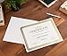 Sustainable Greetings 48-Pack Heavyweight Cardstock Certificate Holders for Diploma, Awards, and Letter-Sized Documents, Single Sided 11.2 x 8.8 Inches