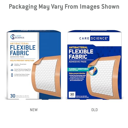 Care Science Fabric Adhesive Pad Bandages, 3X4 Inches Extra Large Flexible Non-Stick Strip, Helps Prevent Infection, Breathable Protection, For First Aid & Wound Care thumb #8