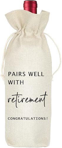 Socive Retirement Wine Bag: A Thoughtful Reusable Gift for Leaving Colleagues