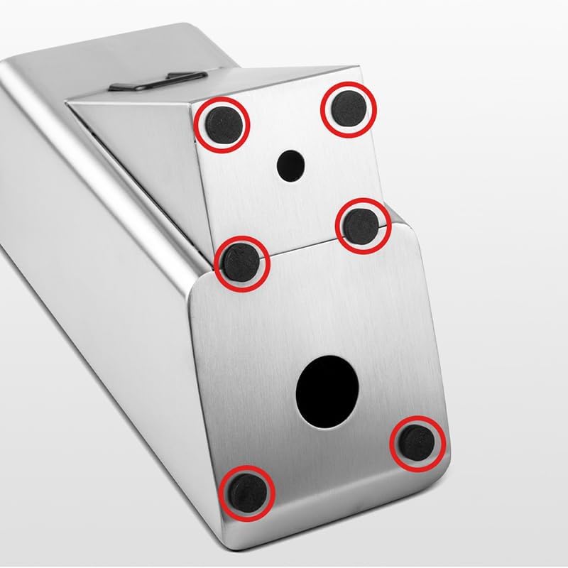 Stainless Steel Knife Holder Kitchen Supplies Floor-Standing Multi-Functional Storage Rack(Wheel Style)