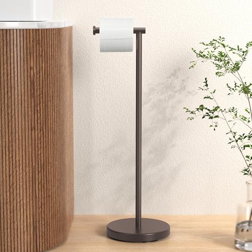 KES Bronze Toilet Paper Holder Stand, 26" H