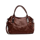 Taille parfaite: longueur 37 cm x largeur 13 cm x hauteur 24 cm; Les données de taille proviennent de la dimension d'apparence du sac. Appartient aux grands sacs à main, sa grande capacité peut répondre à vos besoins quotidiens. Le poids net du sac est d'environ 0,54 kg.