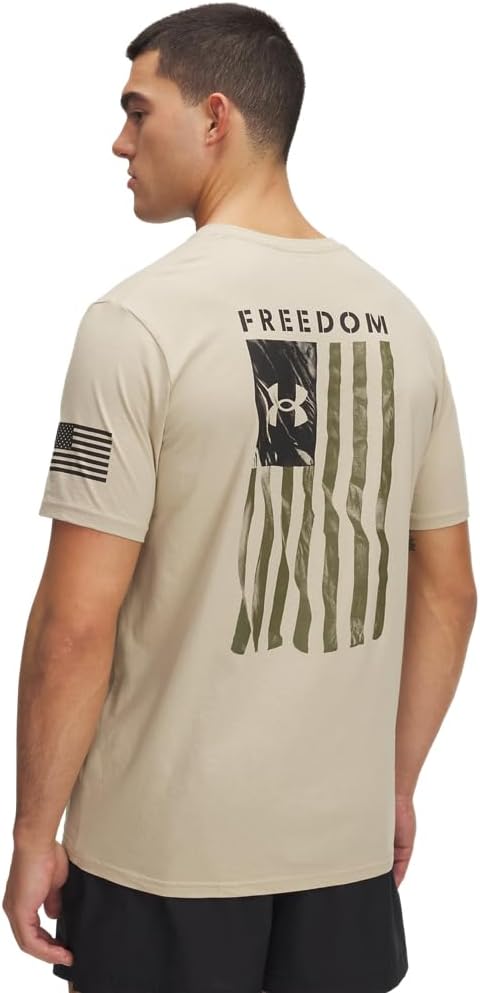 Under Armour Mens Freedom Flag Short Sleeve T Shirt - Image 2