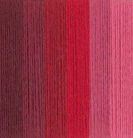 Sue Spargo Ellana Wool Blend Thread for Embroidery - Six 70-Yard Spools Bundle (01 - Reds & Pinks)