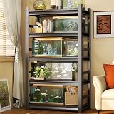 Notmise 5-Tier Heavy Duty Steel Aquarium Stand with Safety R...