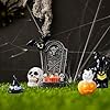 Jorzer Halloween Miniatures résine Mignon Assorti Halloween Craft Charms Pumpkin Rabbit Skulls Heads Imperproof Courtyards Halloween Village Accessories 13pcs #5