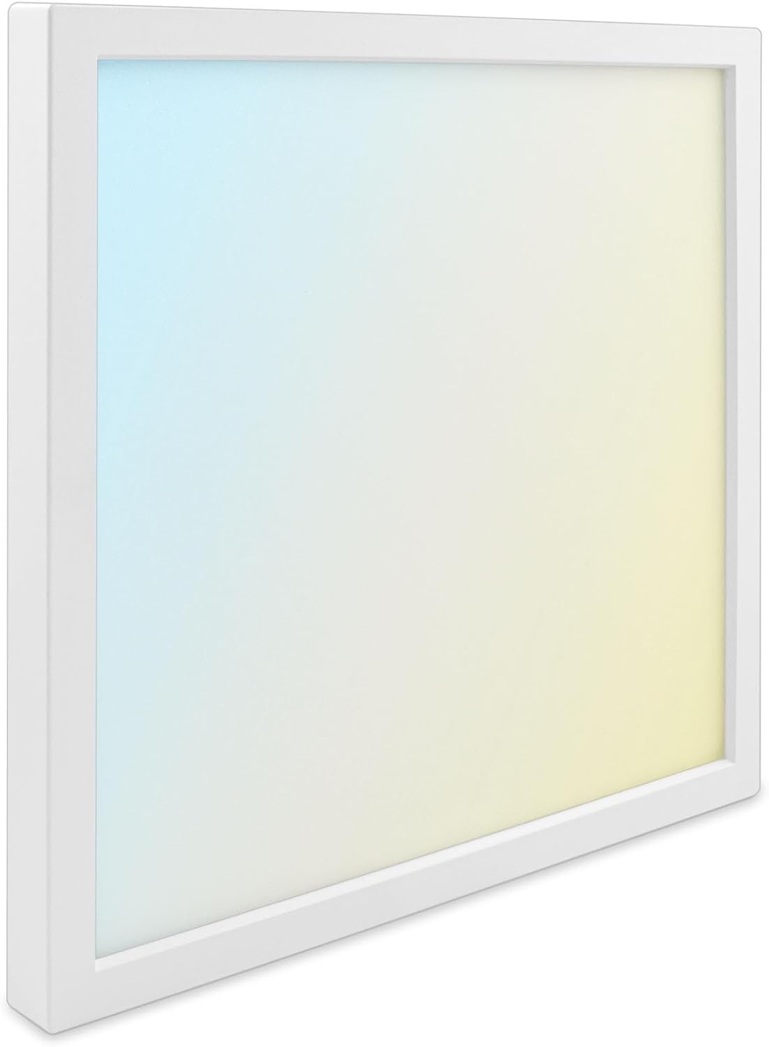 LUXRITE Slim 9 Inch Square LED Flush Mount Ceiling Light, 18W 1250LM, 5CCT 2700K 3000K 3500K 4000K 5000K, Dimmable LED Ceiling Light, Wet Rated, Energy Star, ETL Listed